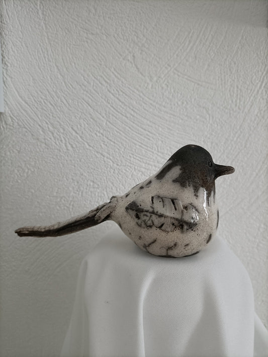 Oiseau céramique raku P5