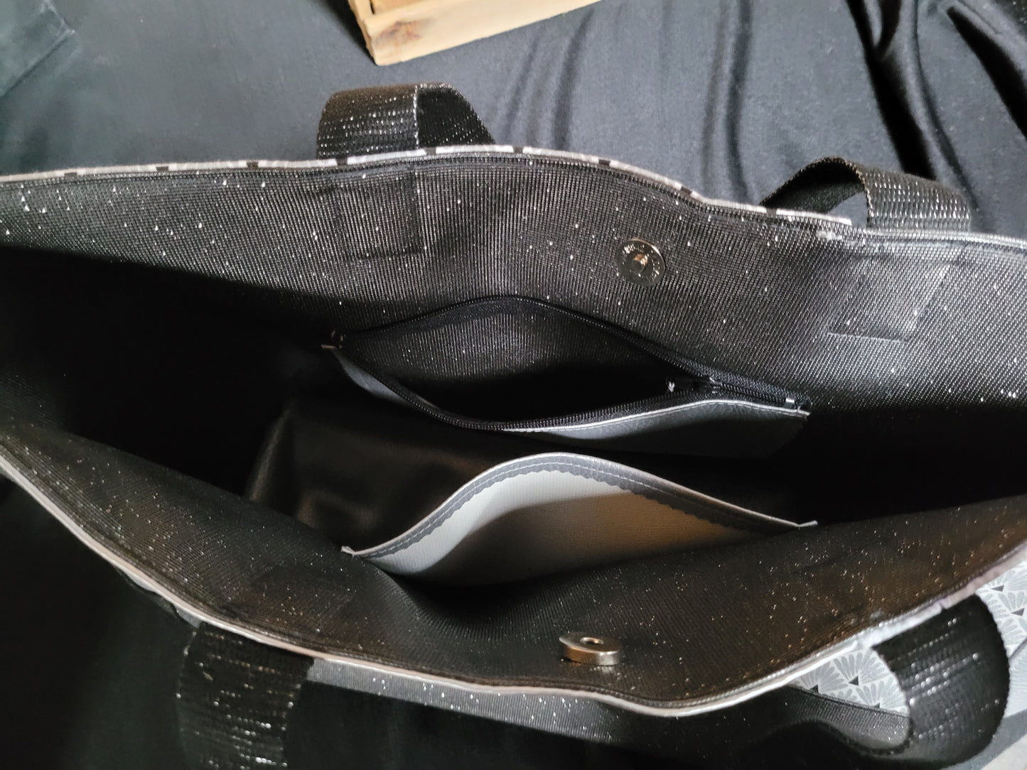 S14 SOLDE Sac gris étoile