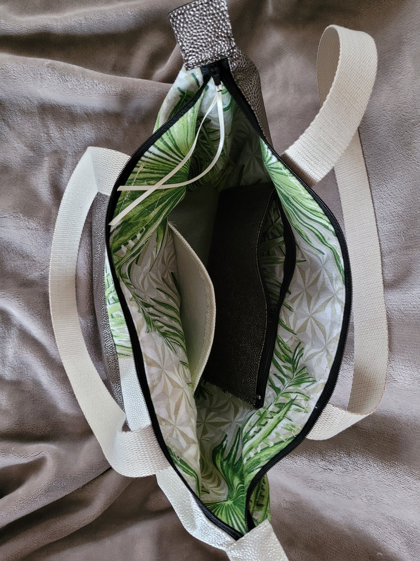 S20 SOLDE Sac ton vert écru marron