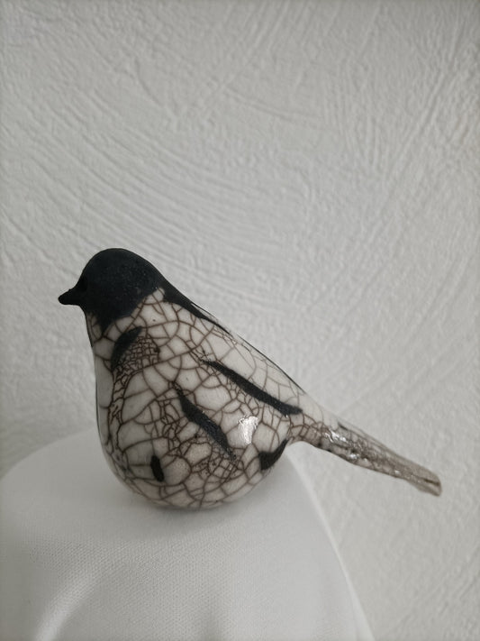 Oiseau céramique raku P7