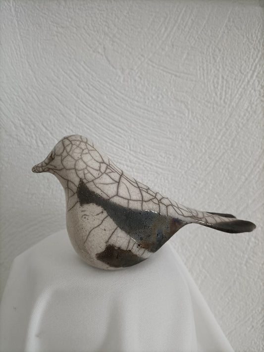 Oiseau céramique raku P6